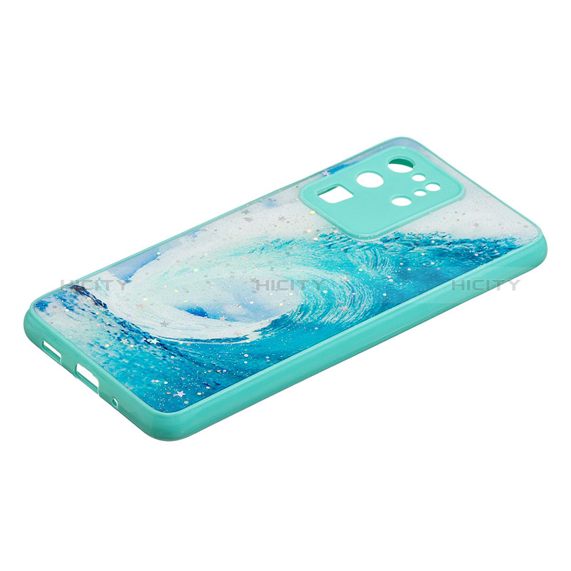 Custodia Silicone Gel Morbida Fantasia Modello Cover Y01X per Samsung Galaxy S20 Ultra Verde