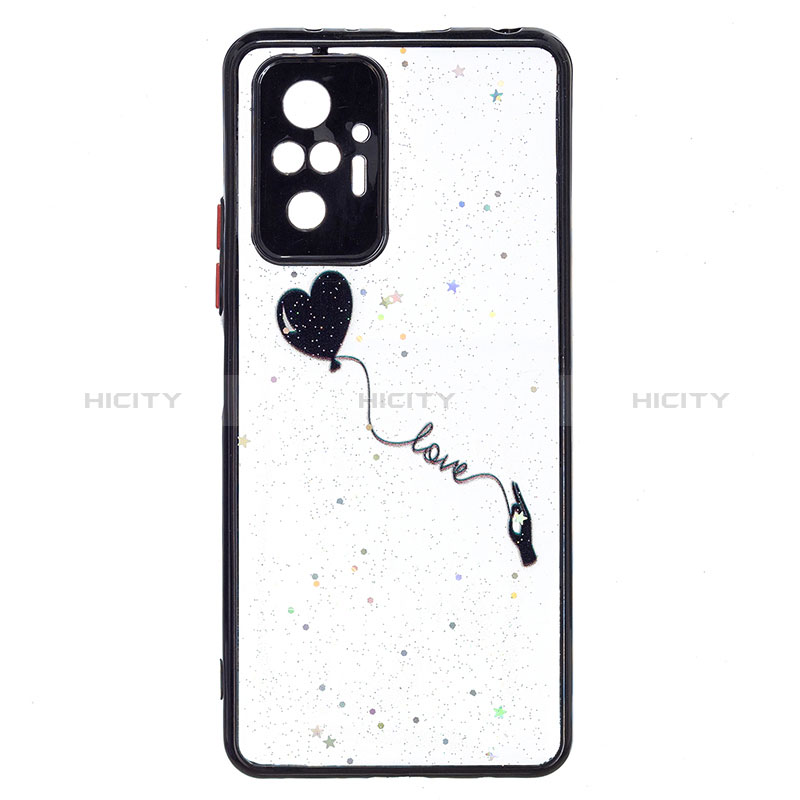 Custodia Silicone Gel Morbida Fantasia Modello Cover Y01X per Xiaomi Redmi Note 10 Pro 4G Nero