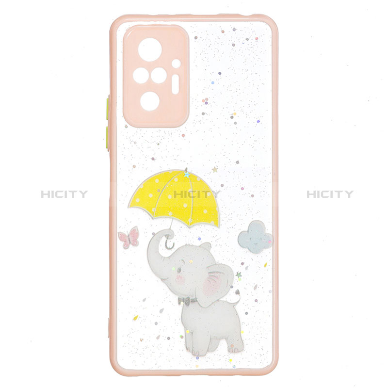 Custodia Silicone Gel Morbida Fantasia Modello Cover Y01X per Xiaomi Redmi Note 10 Pro Max Giallo