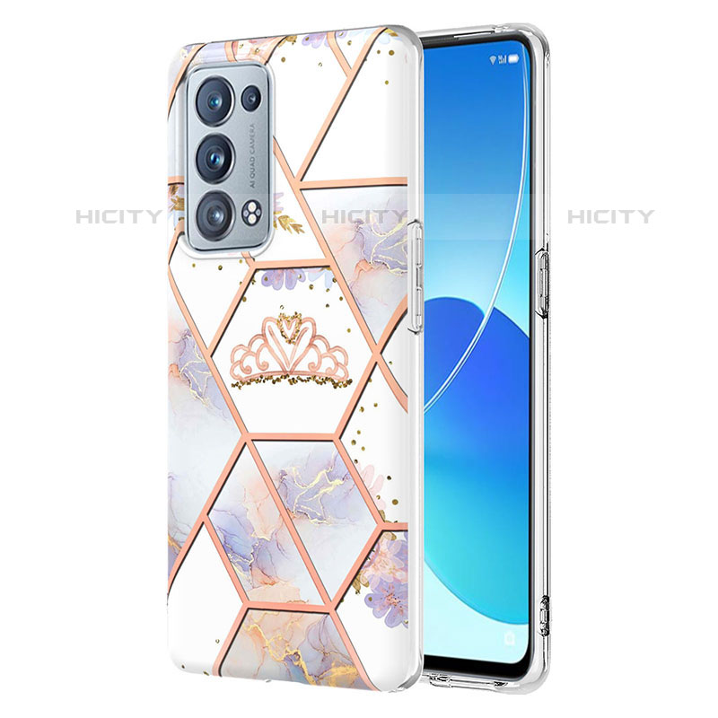 Custodia Silicone Gel Morbida Fantasia Modello Cover Y02B per Oppo Reno6 Pro 5G