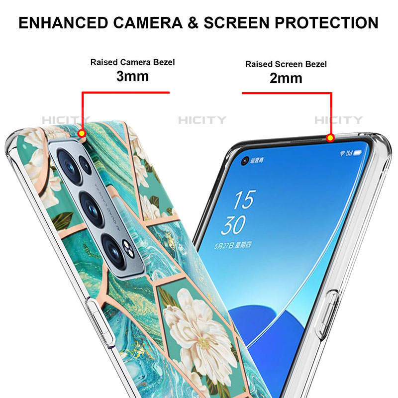 Custodia Silicone Gel Morbida Fantasia Modello Cover Y02B per Oppo Reno6 Pro+ Plus 5G