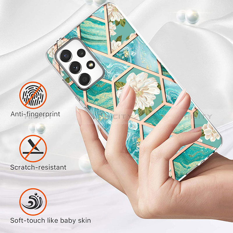 Custodia Silicone Gel Morbida Fantasia Modello Cover Y02B per Samsung Galaxy A52s 5G