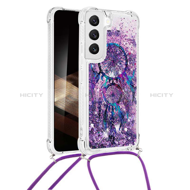 Custodia Silicone Gel Morbida Fantasia Modello Cover Y02B per Samsung Galaxy S24 Plus 5G Viola