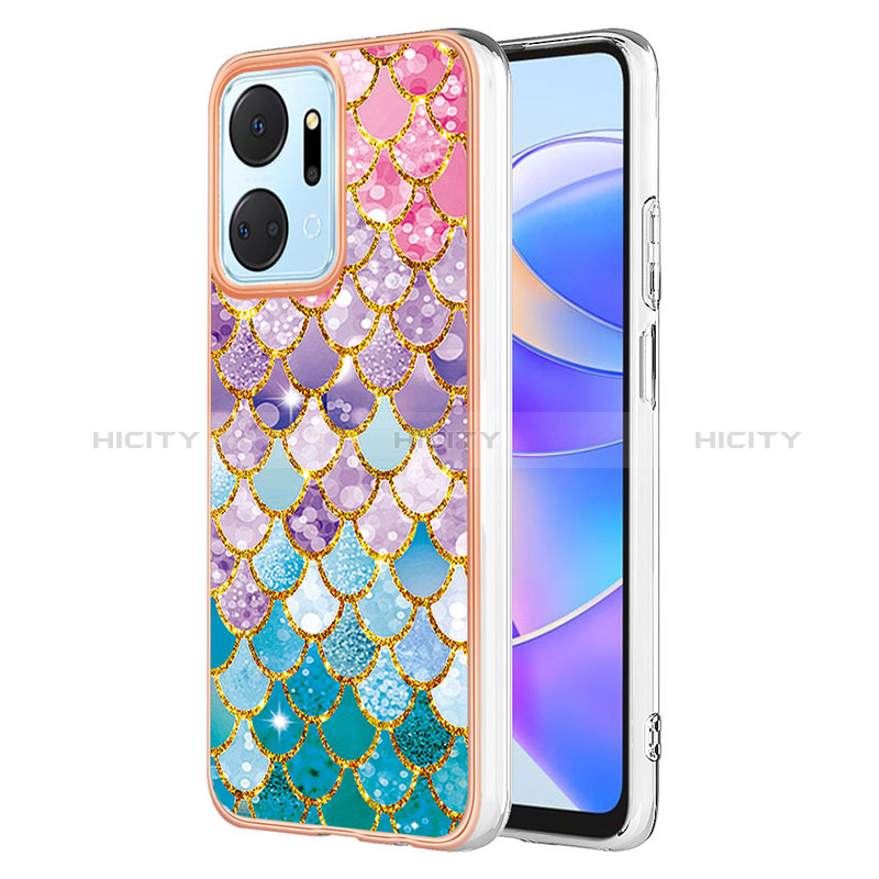 Custodia Silicone Gel Morbida Fantasia Modello Cover Y03B per Huawei Honor X7a