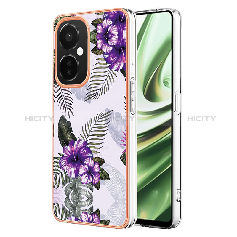 Custodia Silicone Gel Morbida Fantasia Modello Cover Y03B per Oppo K11x 5G Viola