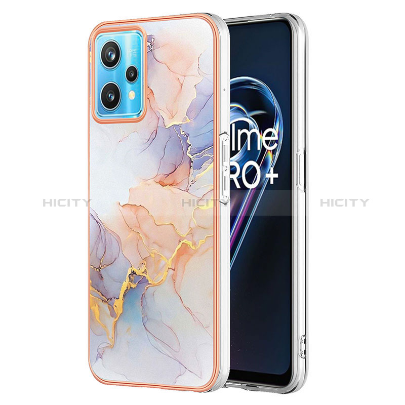 Custodia Silicone Gel Morbida Fantasia Modello Cover Y03B per Realme 9 Pro 5G Lavanda