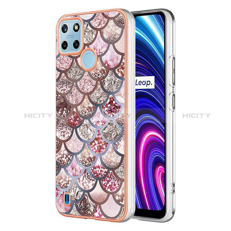 Custodia Silicone Gel Morbida Fantasia Modello Cover Y03B per Realme C25Y India