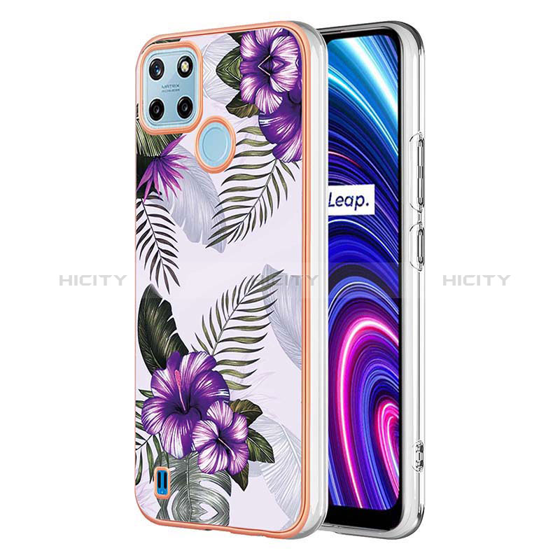 Custodia Silicone Gel Morbida Fantasia Modello Cover Y03B per Realme C25Y India