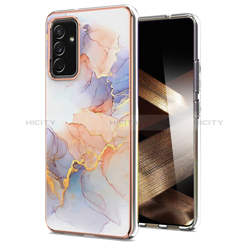 Custodia Silicone Gel Morbida Fantasia Modello Cover Y03B per Samsung Galaxy A35 5G Lavanda