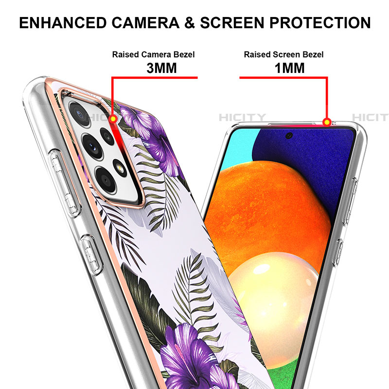 Custodia Silicone Gel Morbida Fantasia Modello Cover Y03B per Samsung Galaxy A52 5G