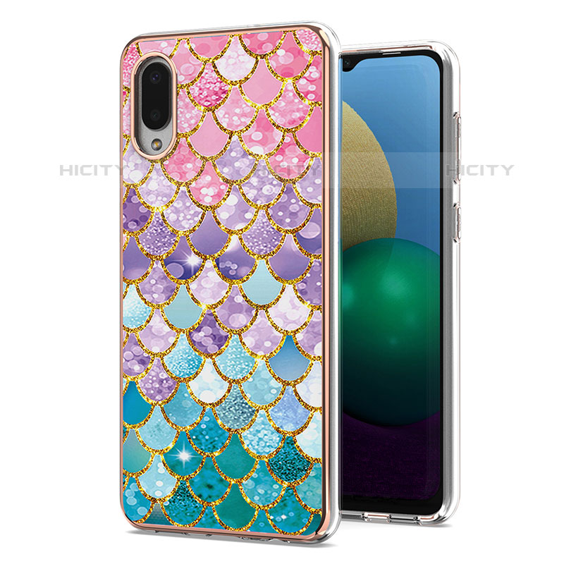 Custodia Silicone Gel Morbida Fantasia Modello Cover Y03B per Samsung Galaxy M02