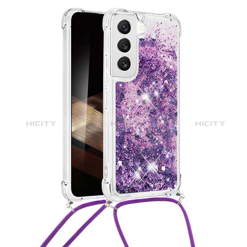 Custodia Silicone Gel Morbida Fantasia Modello Cover Y03B per Samsung Galaxy S24 Plus 5G Viola