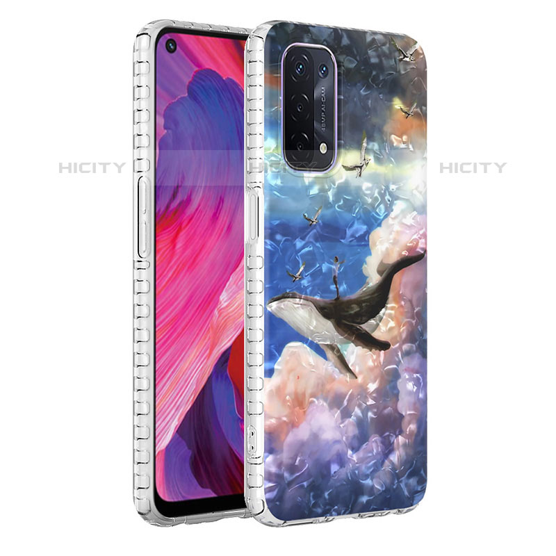 Custodia Silicone Gel Morbida Fantasia Modello Cover Y04B per OnePlus Nord N200 5G Multicolore