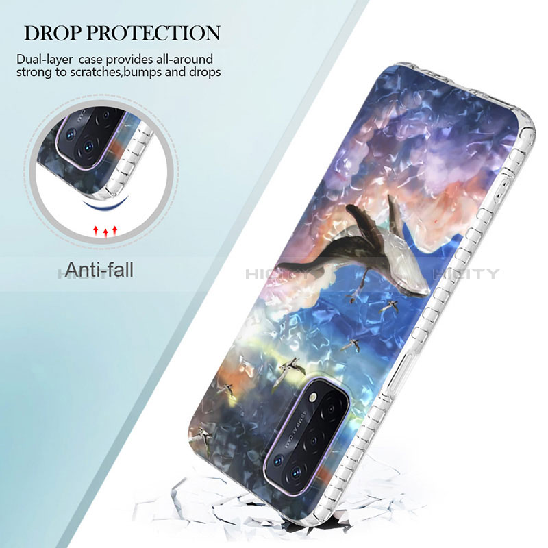 Custodia Silicone Gel Morbida Fantasia Modello Cover Y04B per Oppo A74 5G