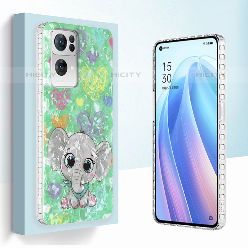 Custodia Silicone Gel Morbida Fantasia Modello Cover Y04B per Oppo Reno7 Pro 5G