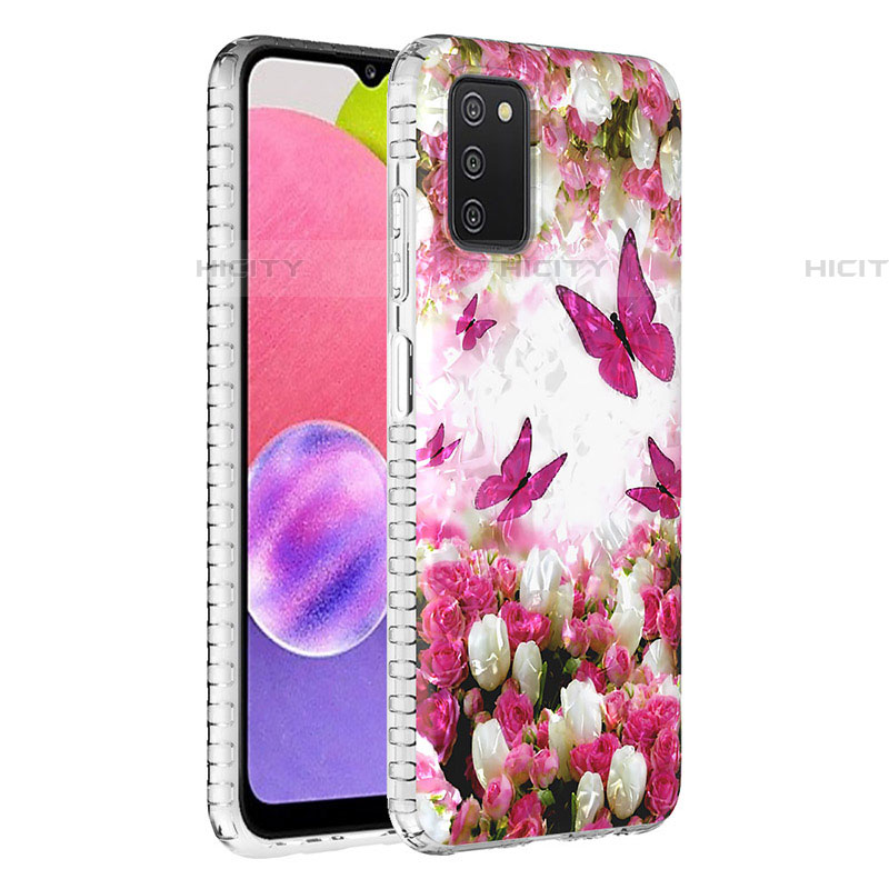 Custodia Silicone Gel Morbida Fantasia Modello Cover Y04B per Samsung Galaxy A03s