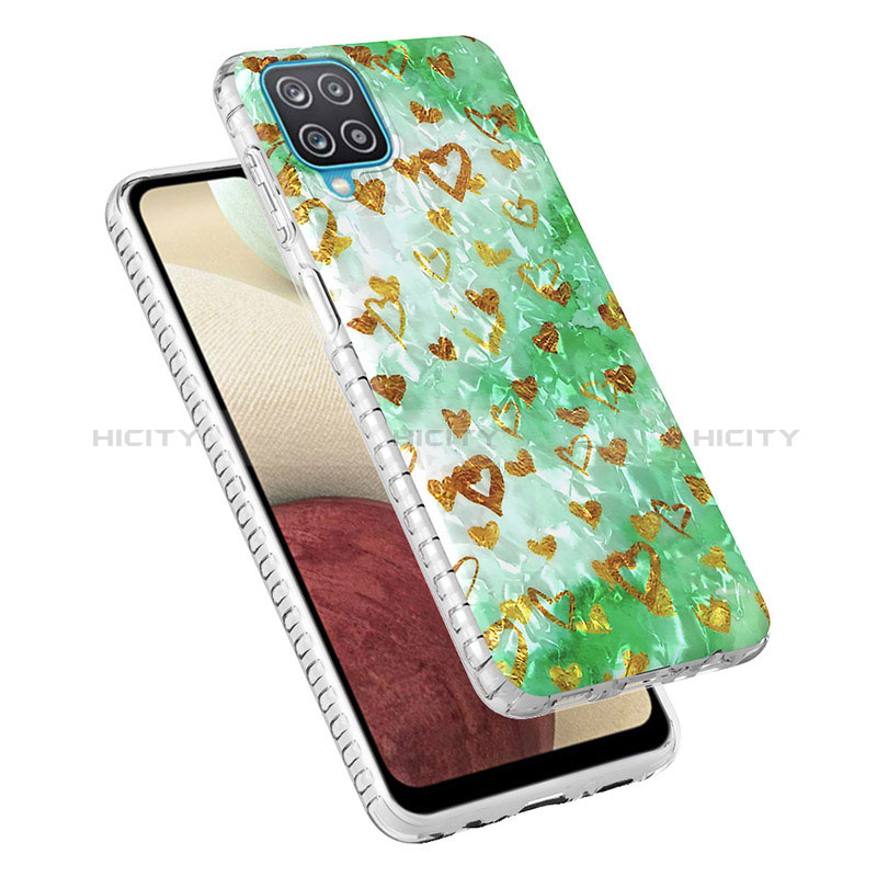 Custodia Silicone Gel Morbida Fantasia Modello Cover Y04B per Samsung Galaxy M12