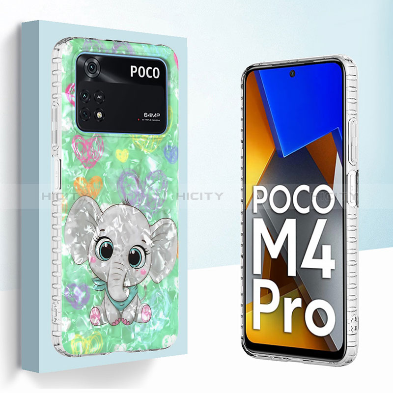 Custodia Silicone Gel Morbida Fantasia Modello Cover Y04B per Xiaomi Poco M4 Pro 4G