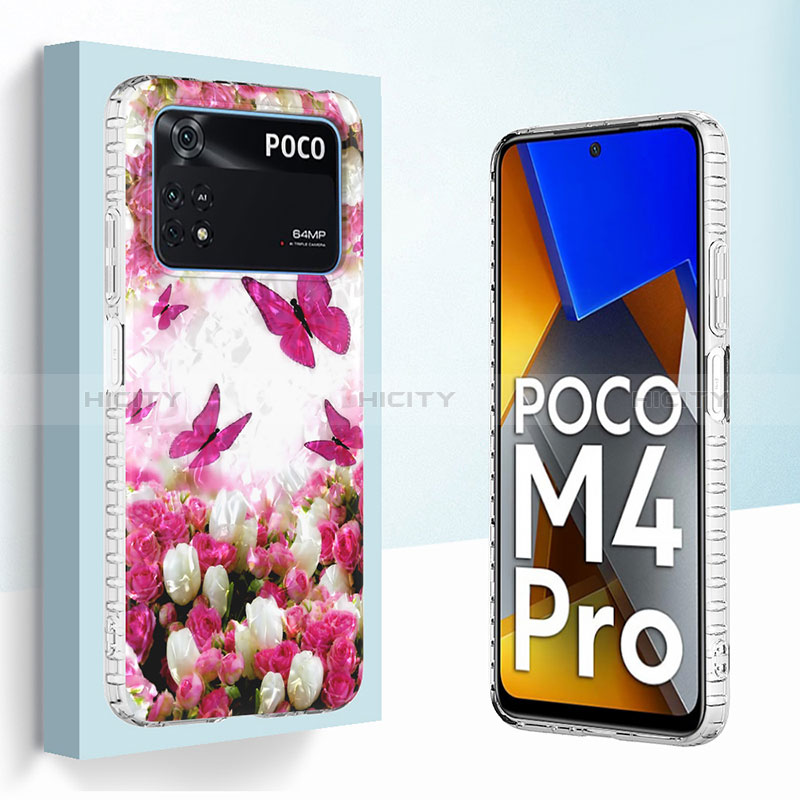 Custodia Silicone Gel Morbida Fantasia Modello Cover Y04B per Xiaomi Poco M4 Pro 4G