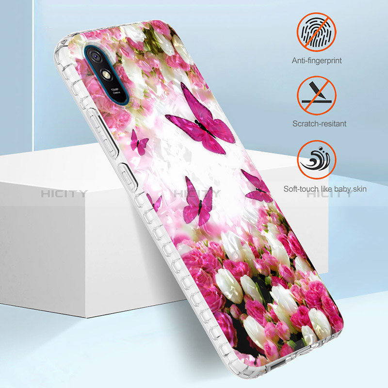Custodia Silicone Gel Morbida Fantasia Modello Cover Y04B per Xiaomi Redmi 9i