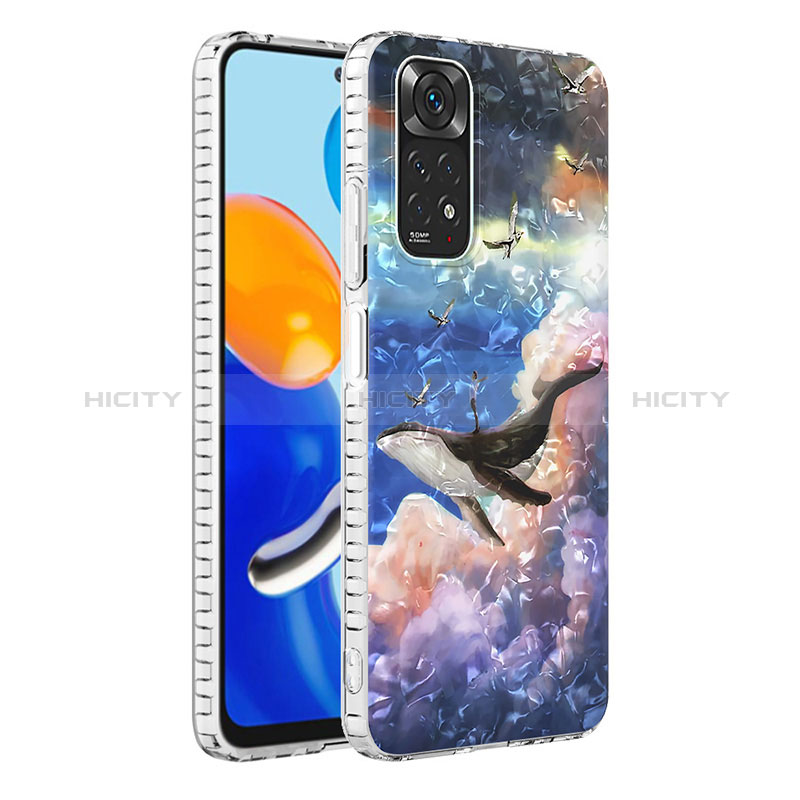 Custodia Silicone Gel Morbida Fantasia Modello Cover Y04B per Xiaomi Redmi Note 11 4G (2022) Multicolore