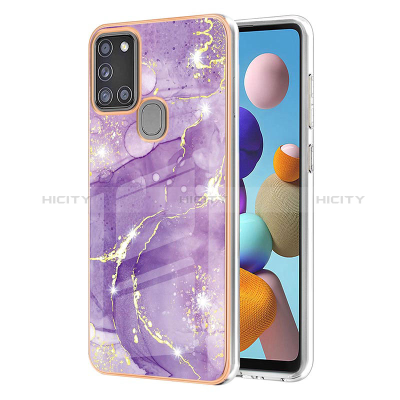 Custodia Silicone Gel Morbida Fantasia Modello Cover Y05B per Samsung Galaxy A21s