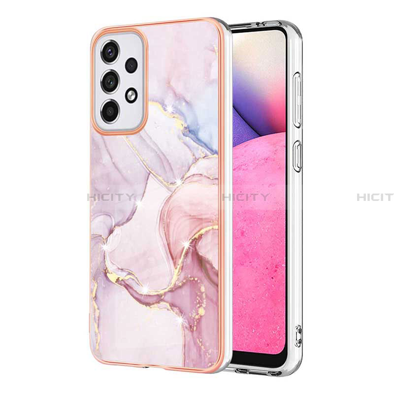 Custodia Silicone Gel Morbida Fantasia Modello Cover Y05B per Samsung Galaxy A33 5G Rosa