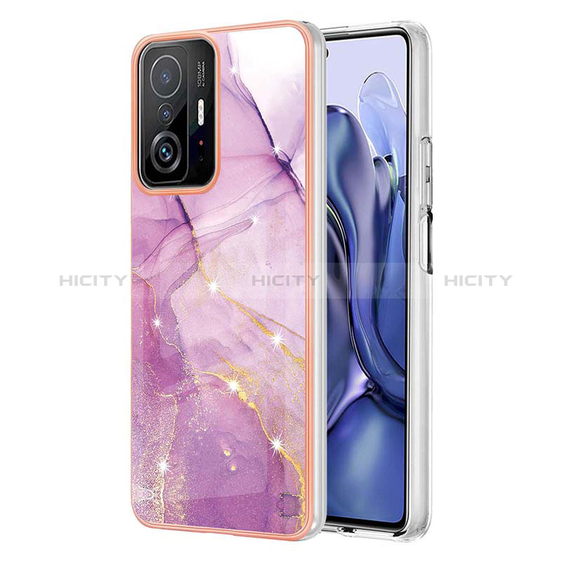 Custodia Silicone Gel Morbida Fantasia Modello Cover Y05B per Xiaomi Mi 11T Pro 5G Lavanda