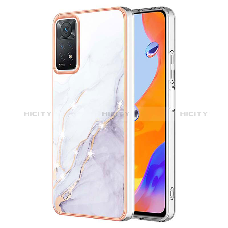 Custodia Silicone Gel Morbida Fantasia Modello Cover Y05B per Xiaomi Redmi Note 11 Pro 5G Bianco