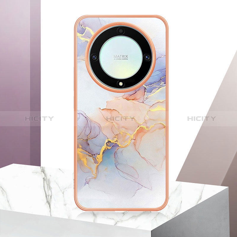 Custodia Silicone Gel Morbida Fantasia Modello Cover Y06B per Huawei Honor Magic5 Lite 5G Lavanda