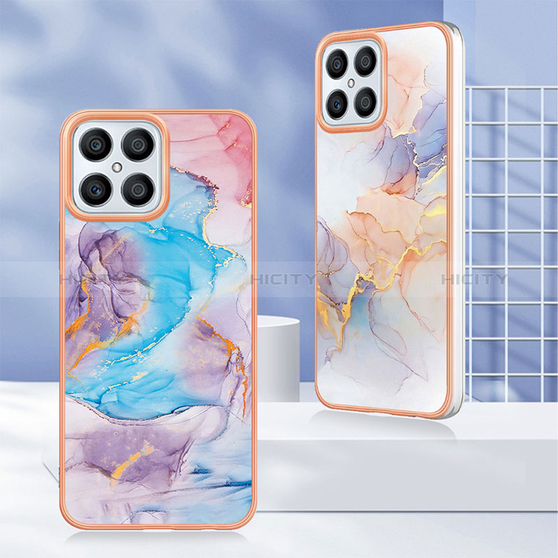 Custodia Silicone Gel Morbida Fantasia Modello Cover Y06B per Huawei Honor X8 4G