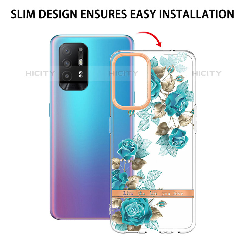 Custodia Silicone Gel Morbida Fantasia Modello Cover Y06B per Oppo F19 Pro+ Plus 5G