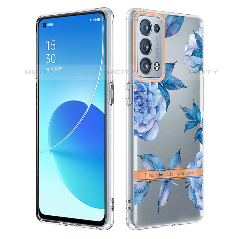 Custodia Silicone Gel Morbida Fantasia Modello Cover Y06B per Oppo Reno6 Pro 5G