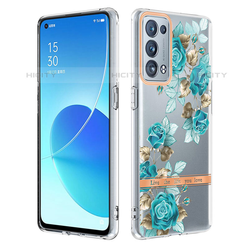 Custodia Silicone Gel Morbida Fantasia Modello Cover Y06B per Oppo Reno6 Pro+ Plus 5G