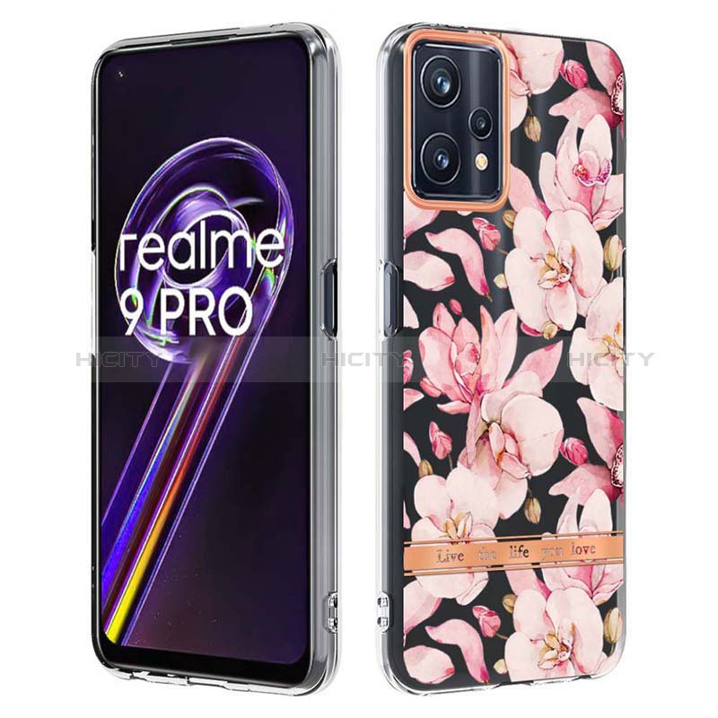 Custodia Silicone Gel Morbida Fantasia Modello Cover Y06B per Realme 9 Pro 5G Rosa