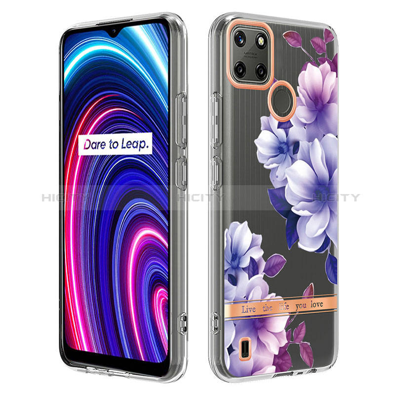 Custodia Silicone Gel Morbida Fantasia Modello Cover Y06B per Realme C21Y