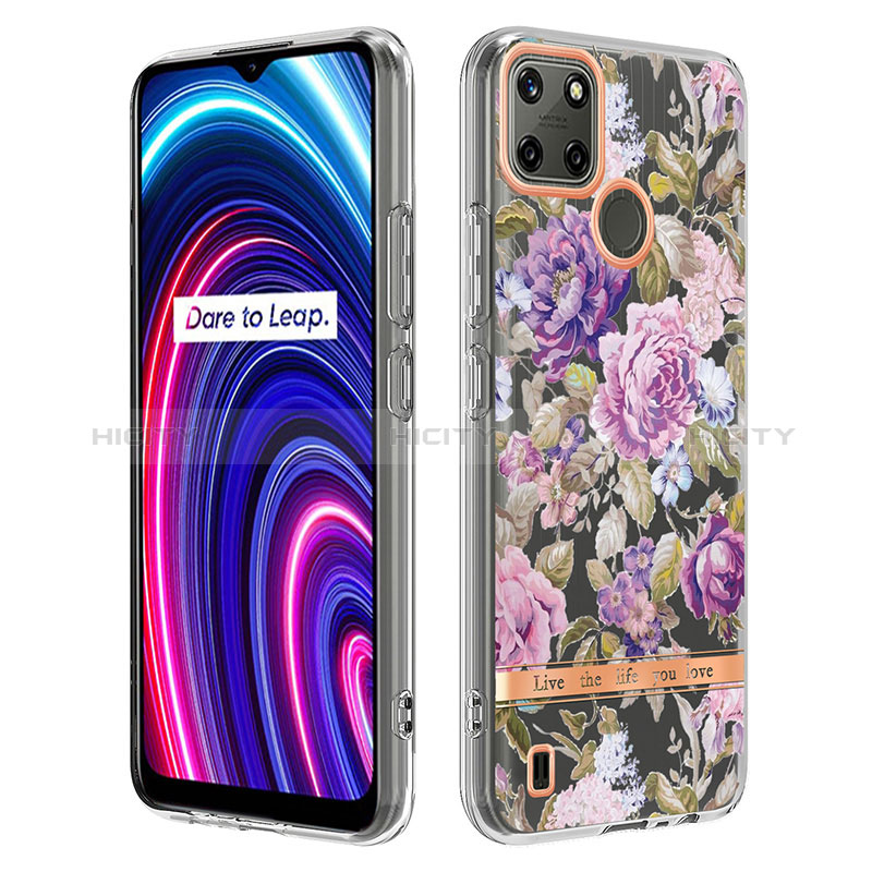 Custodia Silicone Gel Morbida Fantasia Modello Cover Y06B per Realme C25Y