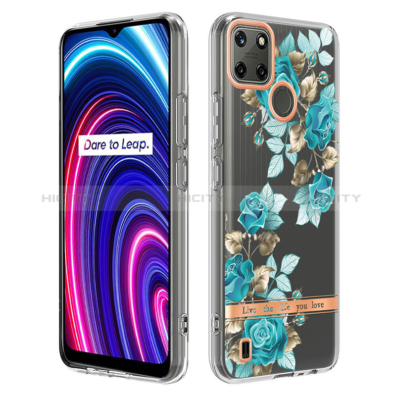 Custodia Silicone Gel Morbida Fantasia Modello Cover Y06B per Realme C25Y