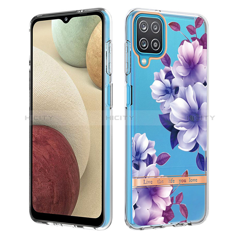 Custodia Silicone Gel Morbida Fantasia Modello Cover Y06B per Samsung Galaxy A12