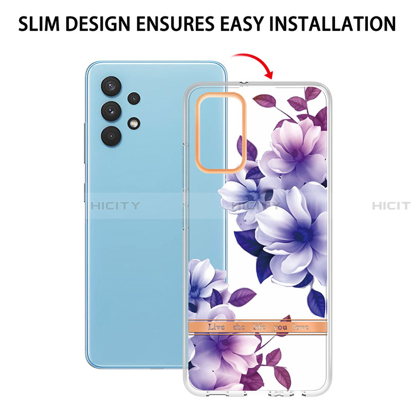 Custodia Silicone Gel Morbida Fantasia Modello Cover Y06B per Samsung Galaxy A32 4G