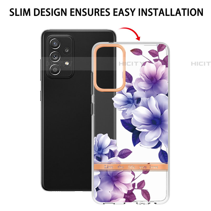 Custodia Silicone Gel Morbida Fantasia Modello Cover Y06B per Samsung Galaxy A72 4G