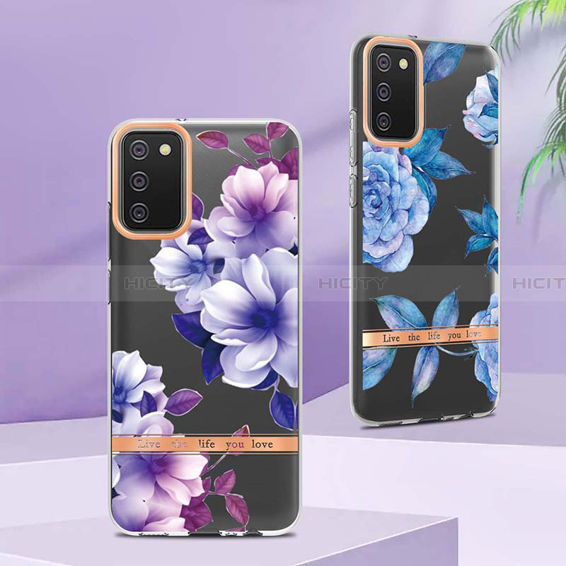 Custodia Silicone Gel Morbida Fantasia Modello Cover Y06B per Samsung Galaxy F02S SM-E025F