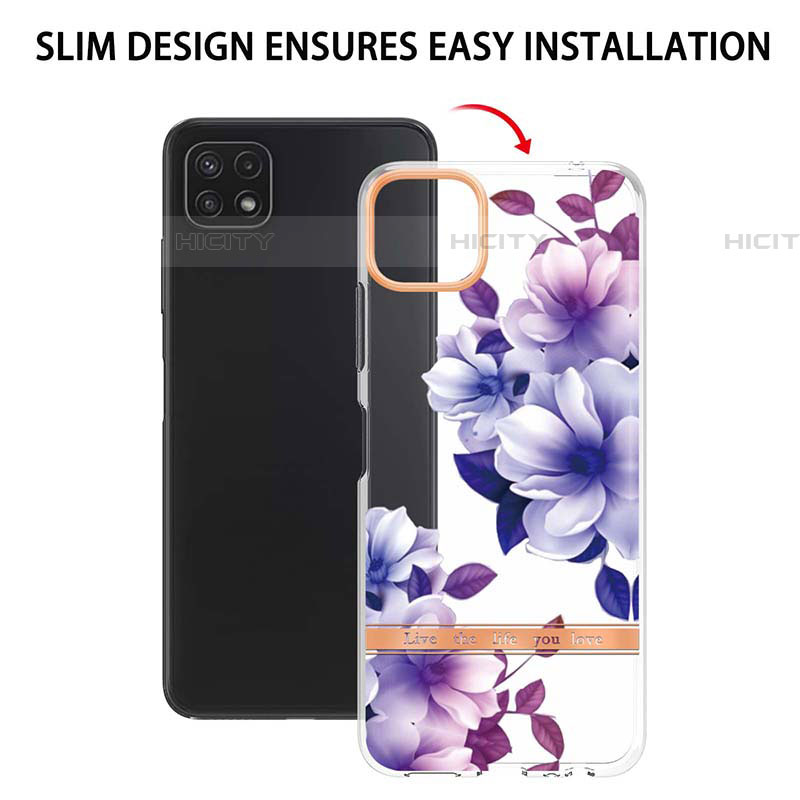 Custodia Silicone Gel Morbida Fantasia Modello Cover Y06B per Samsung Galaxy F42 5G