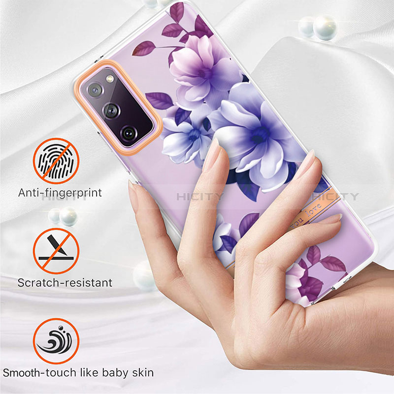 Custodia Silicone Gel Morbida Fantasia Modello Cover Y06B per Samsung Galaxy S20 FE 4G