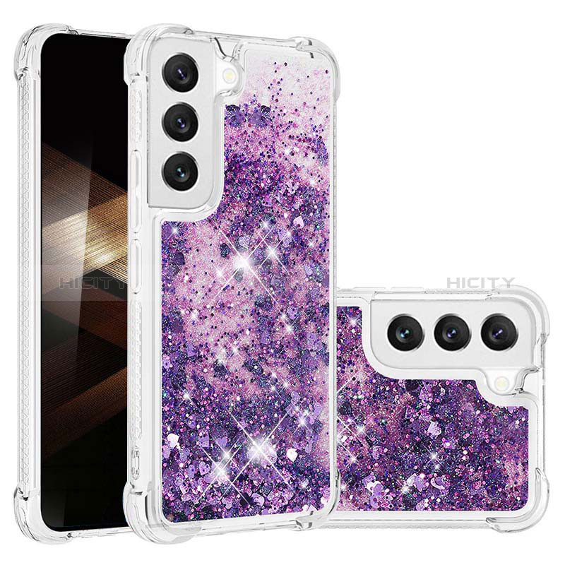 Custodia Silicone Gel Morbida Fantasia Modello Cover Y06B per Samsung Galaxy S25 Plus 5G Viola