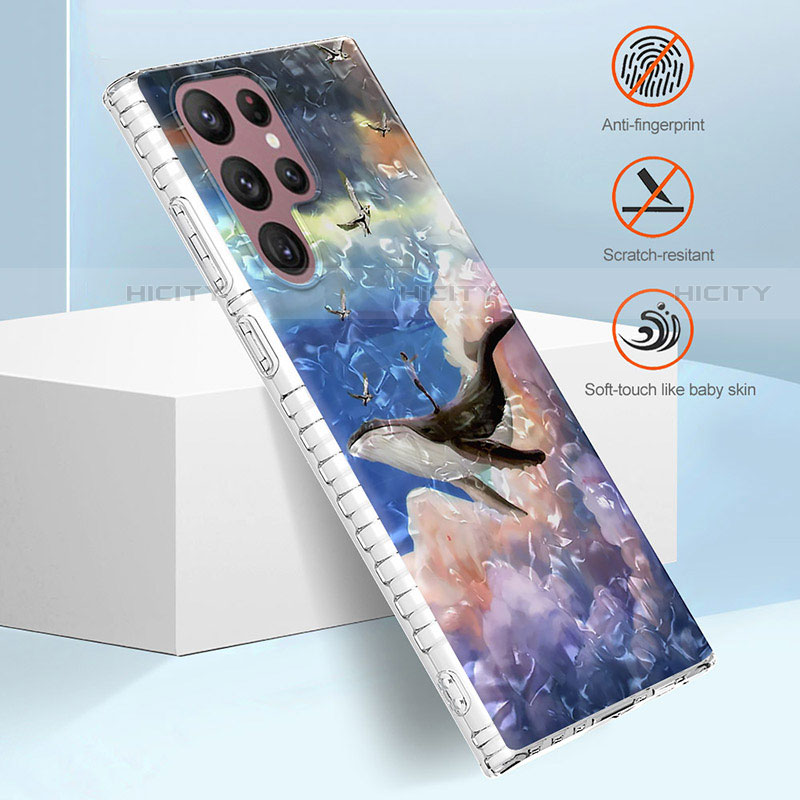 Custodia Silicone Gel Morbida Fantasia Modello Cover Y07B per Samsung Galaxy S22 Ultra 5G