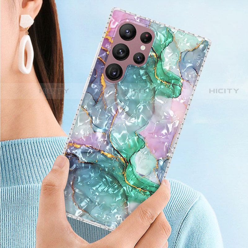 Custodia Silicone Gel Morbida Fantasia Modello Cover Y07B per Samsung Galaxy S23 Ultra 5G