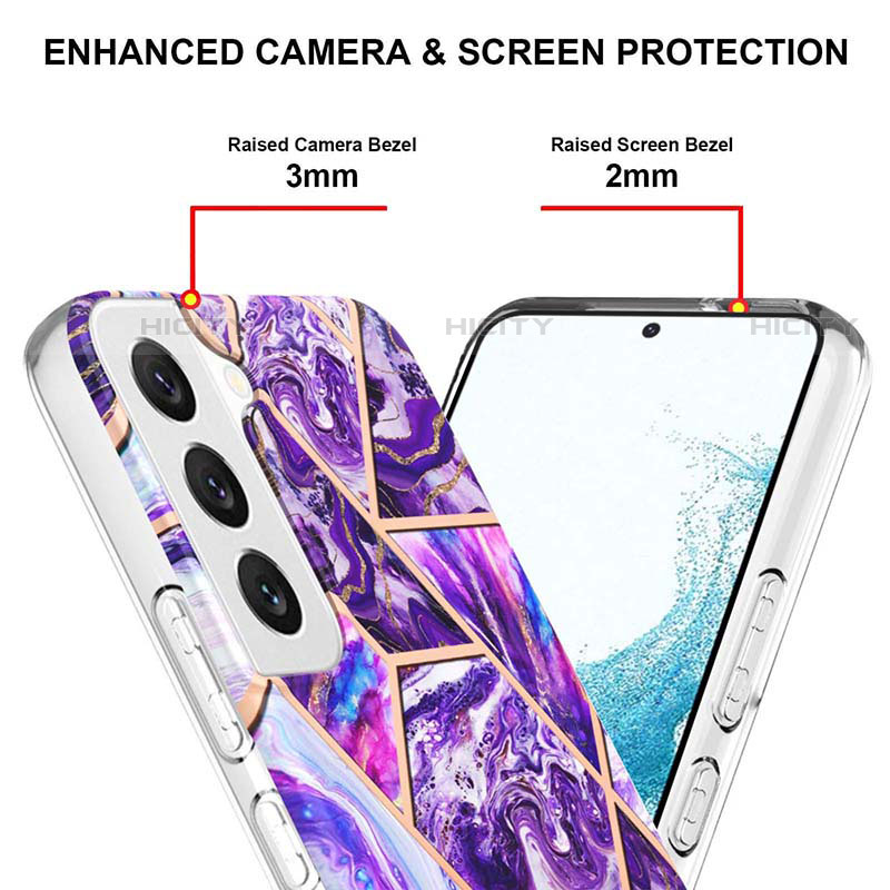 Custodia Silicone Gel Morbida Fantasia Modello Cover Y08B per Samsung Galaxy S21 FE 5G