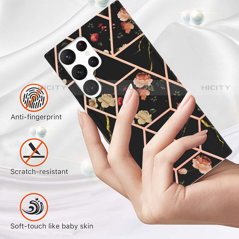 Custodia Silicone Gel Morbida Fantasia Modello Cover Y09B per Samsung Galaxy S23 Ultra 5G