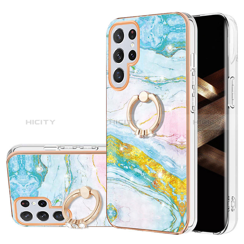 Custodia Silicone Gel Morbida Fantasia Modello Cover Y16B per Samsung Galaxy S24 Ultra 5G Multicolore